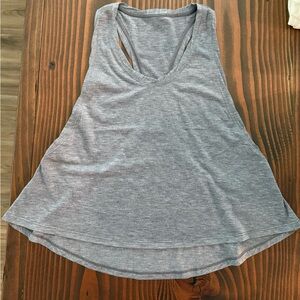 Lululemon Athletica Gray Asymmetrical Sleeveless Tank